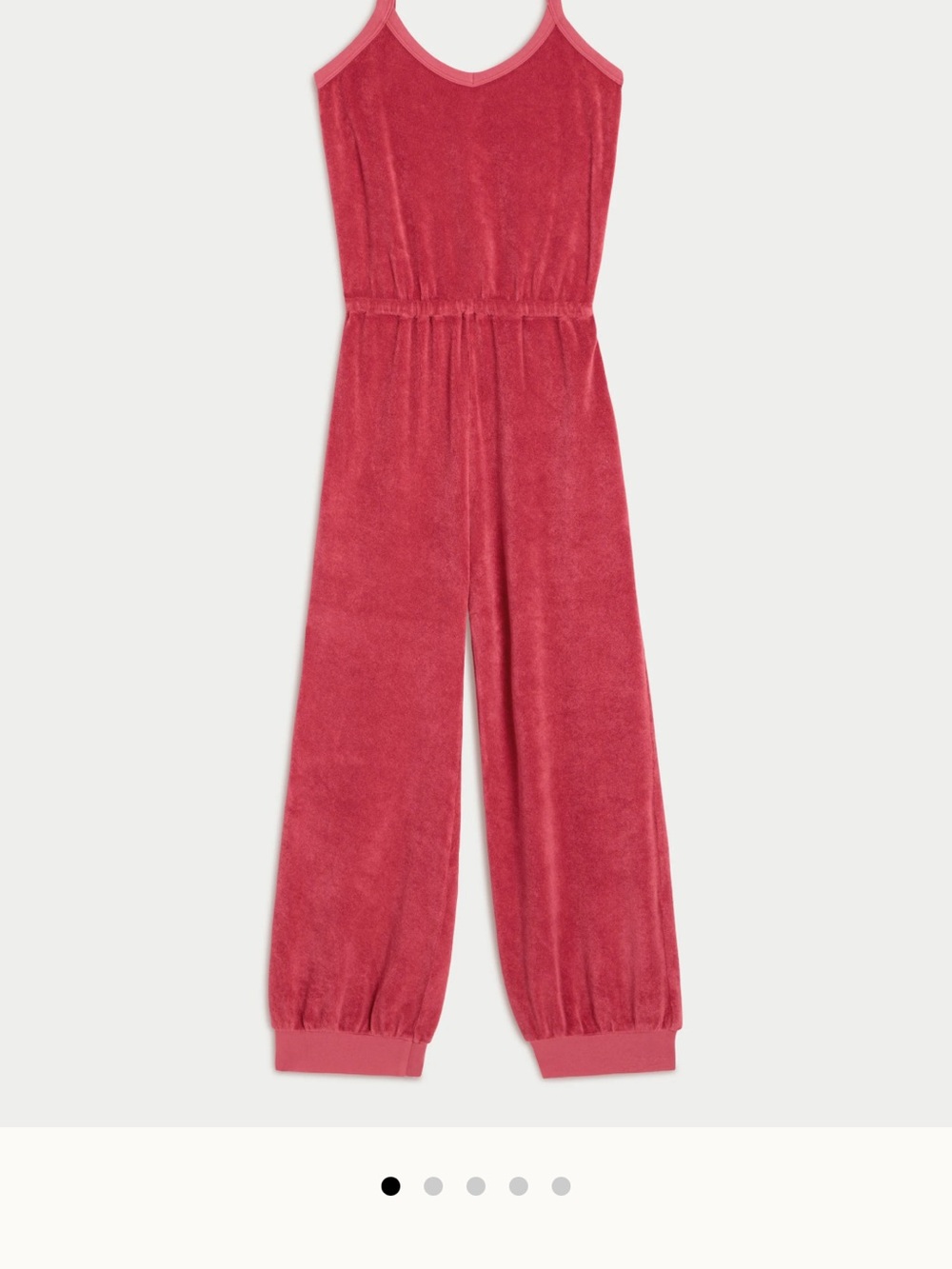 Suzi Kondi Sleeveless Terry Jumpsuit in Rose